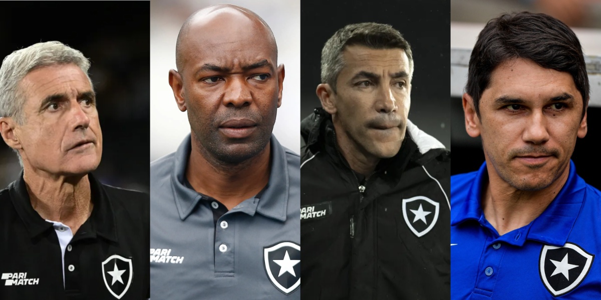 Luís Castro, Cláudio Caçapa, Bruno Lage e Lúcio Flávio - (Foto: Reprodução / Internet)