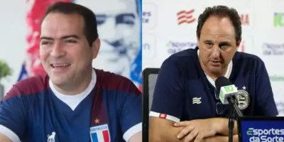 “Mais uma vez”: Presidente do Fortaleza vaza ligação com Rogério Ceni após desfecho do técnico do Bahia