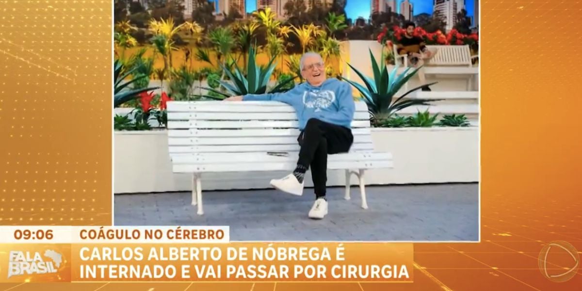 Record dá notícia sobre Carlos Alberto (Foto: Reprodução / Fala Brasil)