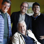 Paulo Betti, José Wilker, Caike Luna e Hugo Carvana (Foto: Reprodução - O Globo, Daniela Dacorso)