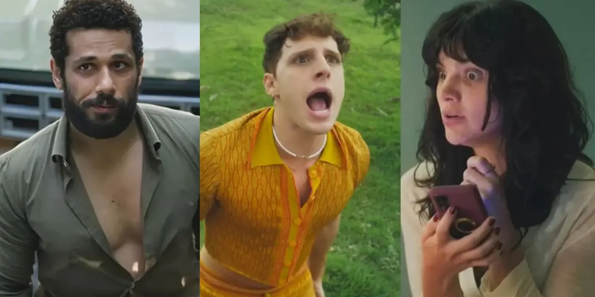 Ramiro, Kelvin e Petra em Terra e Paixão (Foto: Reprodução, Globo)