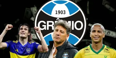 Cavani, Deyverson e mais 2: Grêmio arromba os cofres do clube para fechar com craques de peso em 2024