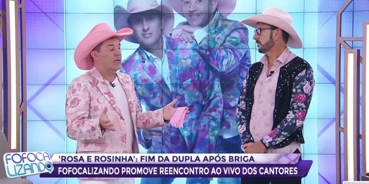 Rosa e Rosinha no Fofocalizando (Foto: Reprodução / SBT)