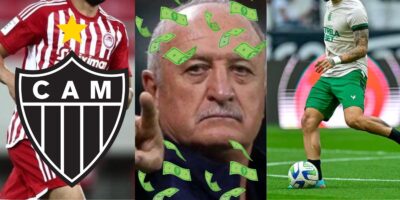 Scarpa, Mastriani, Felipão e Atlético-MG - (Reprodução Internet)