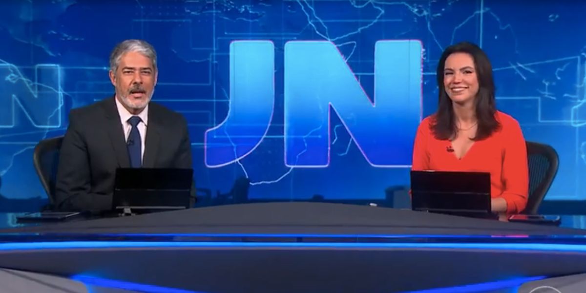 William Bonner e Ana Paula Araújo no Jornal Nacional (Foto: Reprodução / Globo)