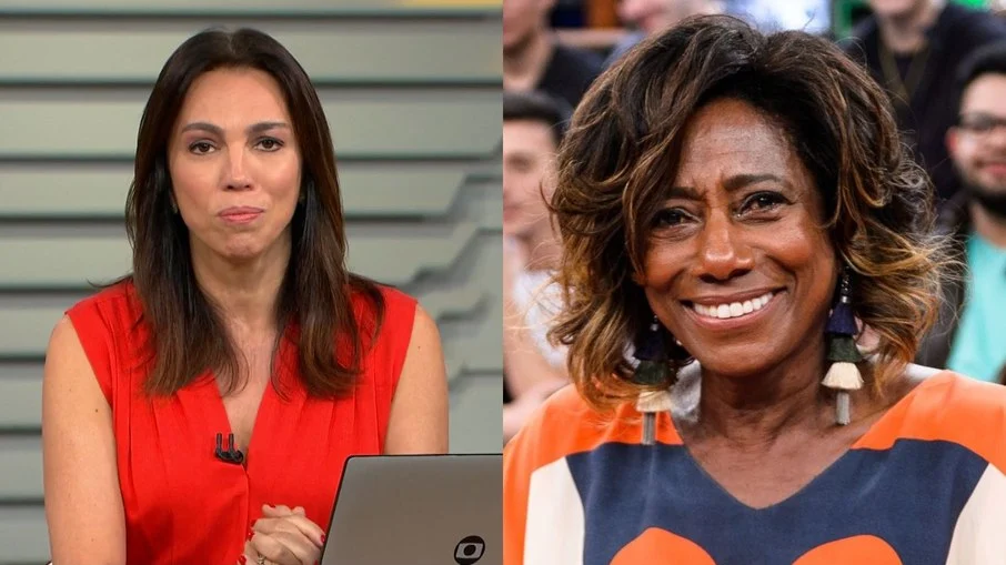 Ana Paula Araújo se comoveu ao falar da morte de Glória Maria, sua colega da Globo (Foto: Reprodução/ Internet)