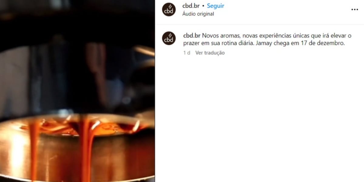 Publicação mais recente da Café Blends do Brasil (Foto: Reprodução/Instagram)
