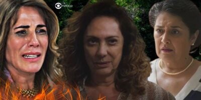 Irene, Agatha e Angelina em Terra e Paixão (Foto: Reprodução / Globo / Montagem TV Foco)