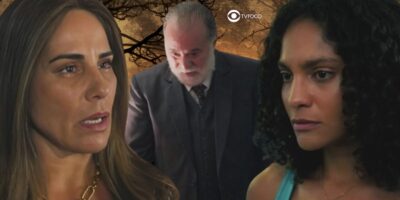 Irene, Antônio e Aline em Terra e Paixão (Foto: Reprodução / Globo / Montagem TV Foco)