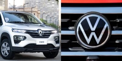 Volkswagen desbanca Renault Kwid (Reprodução: Montagem TV Foco)