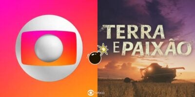 Logo da Globo e da novela Terra e Paixão (Foto: Reprodução / Globo / Montagem TV Foco)