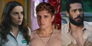 Lucinda (Débora Falabella), Kelvin (Diego Martins) e Ramiro (Amaury Lorenzo) em 