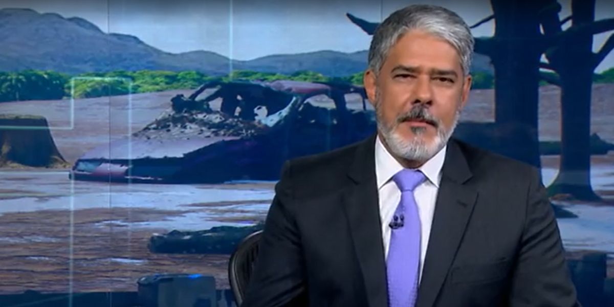 William Bonner comanda todas as noites o Jornal Nacional (Reprodução: Globo)