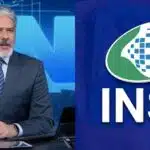 O anúncio de Bonner no JN com decreto do INSS (Reprodução/Montagem TV Foco)