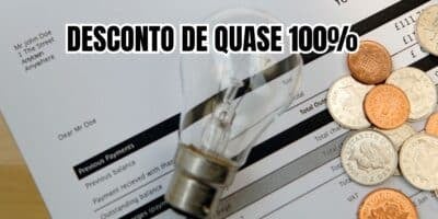 Desconto de quase 100% em contas de luz (Reprodução/Montagem TV Foco)