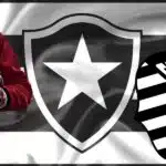 Bandeira do Botafogo e do Santos - Foto Reprodução Internet