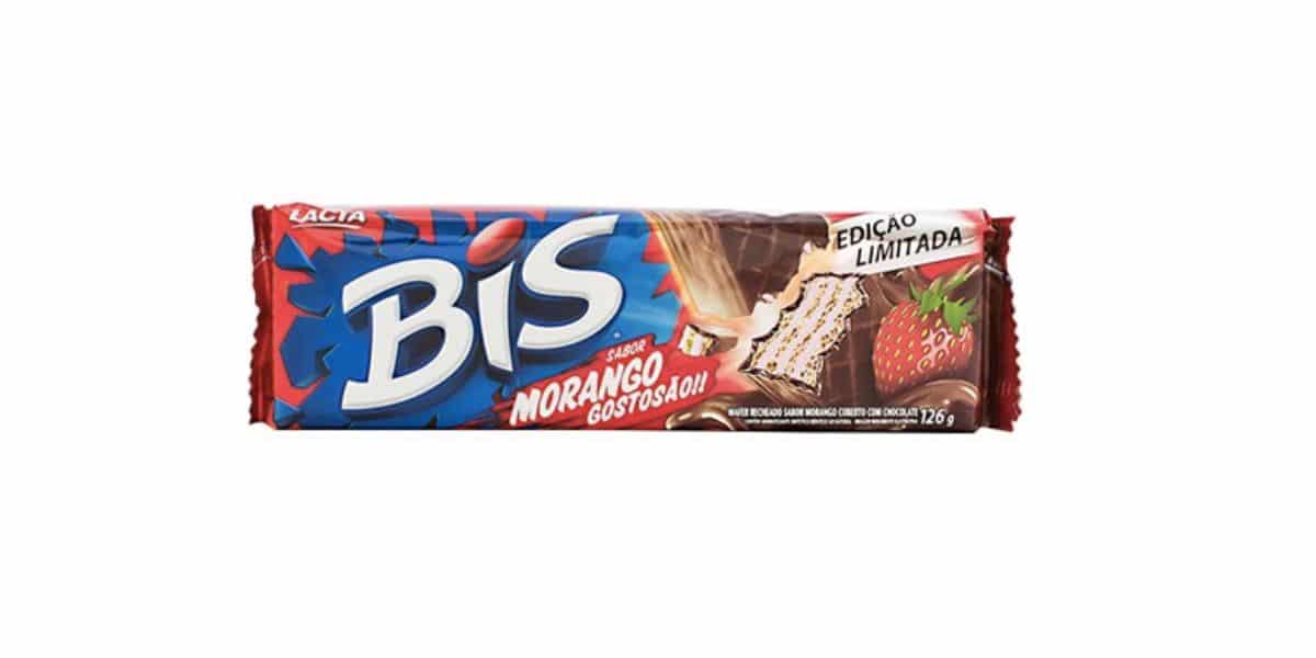 Bis Morango Lacta (Foto: Reprodução / Internet)