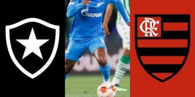 Botafogo, Wendel e Flamengo - (Reprodução Internet)