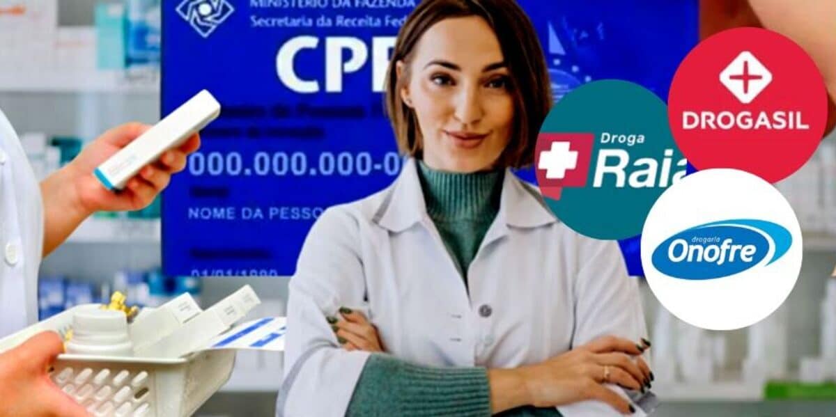 Descubra como retirar informações pessoais de documentos nos bancos de dados de farmácias como Drogasil, Droga Raia e Onofre (Foto Reprodução/Montagem/Lennita/Tv Foco)