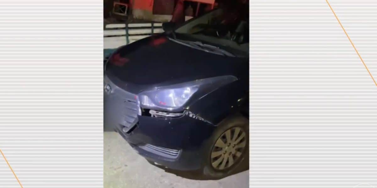 Carro de motorista de aplicativo (Foto: Reprodução / Globo)