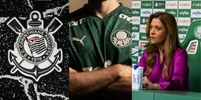 Corinthians, Leila Pereira e Palmeiras (Reprodução - Internet)