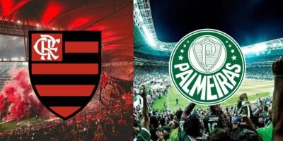 Flamengo e Palmeiras  - (Montagem Tv Foco)