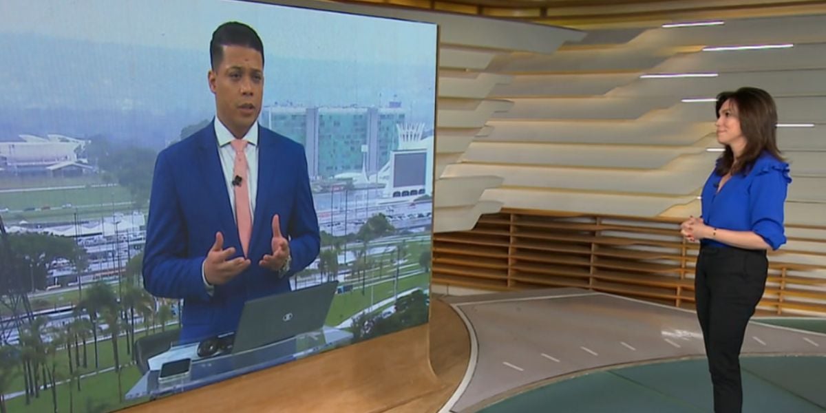 Fred Ferreira e Ana Paula Araújo no Bom Dia Brasil (Foto: Reprodução / Globo)