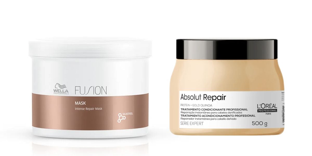 Fusion Wella Professionals e Absolut Repair L'Oréal Professionnel (Fotos: Reproduções / Sites oficiais)