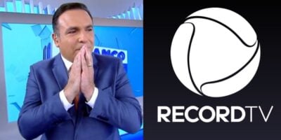 Gottino no Balanço Geral / Logo da Record  - Montagem TVFOCO