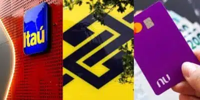 Itaú / Banco do Brasil / Nubank - Montagem TVFOCO