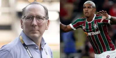 R$ 50 milhões e terror de Diniz: Textor vem com caminhão de dinheiro pra arrancar John Kennedy do Fluminense