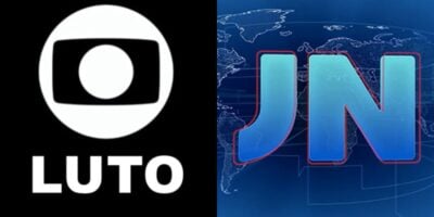Logo da Globo, do Jornal Nacional e imagem de luto (Fotos: Reproduções / Internet / GloboPlay)