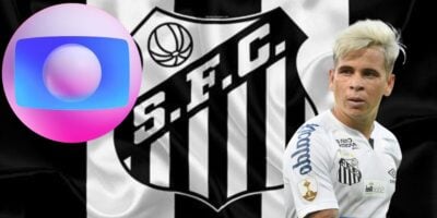 Logo da Globo, do Santos e Soteldo - Foto Reprodução Internet