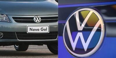 Novo Gol / Logo da Wolks - Montagem TVFOCO