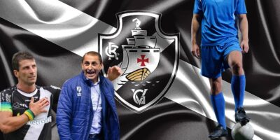 Pedrinho, Ramón Díaz e bandeira do Vasco - Foto Reprodução Internet