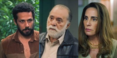 Ramiro, Antônio e Irene em Terra e Paixão (Foto: Reprodução, Globo)