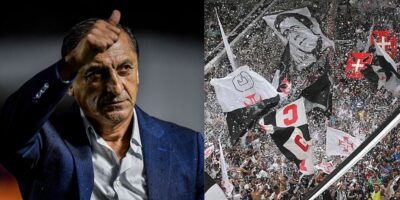Ramón Diaz / Torcida do Vasco - Montagem TVFOCO