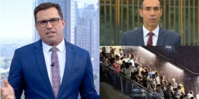 Rodrigo Bocardi no Bom Dia São Paulo, César Tralli no Jornal Hoje e paralisação metrô (Fotos: Reproduções / Globo / G1)