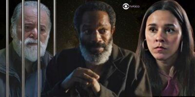 Antônio, Gentil e Berenice em Terra e Paixão (Foto: Reprodução / Globo / Montagem TV Foco)