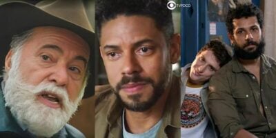 Antônio, Jonatas, Kelvin e Ramiro em Terra e Paixão (Foto: Reprodução / Globo / Montagem TV Foco)