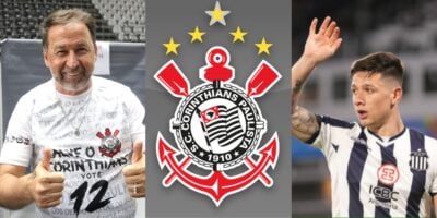 Augusto Melo e Rodrigo Garro, do Corinthians - (Foto: Reprodução / Internet)