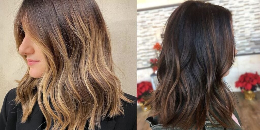 Ilustração Corte de cabelo na altura do ombro 