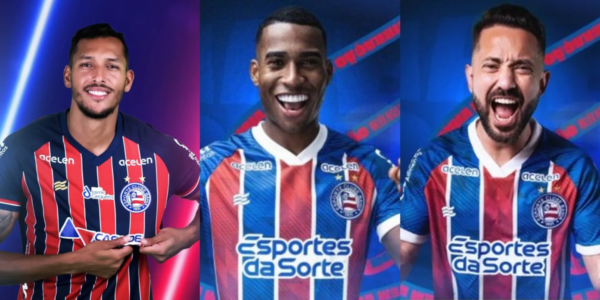 David Duarte. Jean Lucas e Everton Ribeiro são reforços do Bahia - (Foto: Reprodução / Internet)