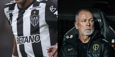 Mano Menezes e jogador (Reprodução/Internet)