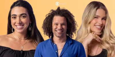 Giovanna, Maycon e Yasmin Brunet estão no paredão do BBB24 (Foto: Reprodução / Globo / Montagem TV Foco)