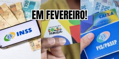 INSS, Bolsa Família e PIS chegam em fevereiro (Reprodução/Montagem TV Foco)
