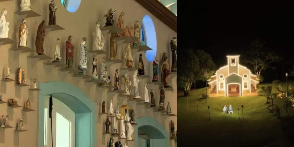 Igreja de Ana Maria (Reprodução/Montagem TV Foco)