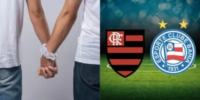Craque do Flamengo e nome de peso do Bahia: Estrela do futebol assume namoro gay com rapaz 25 anos mais novo