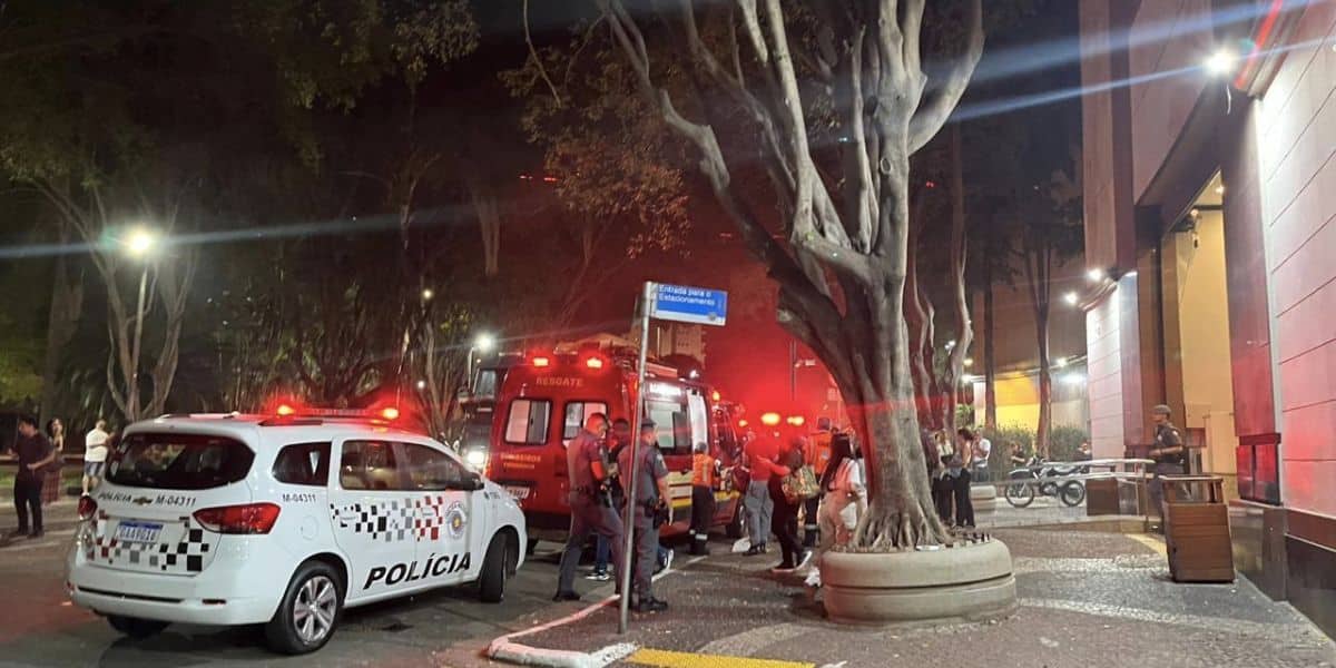 Incêndio em shopping da zona oeste de SP (Reprodução/Internet)