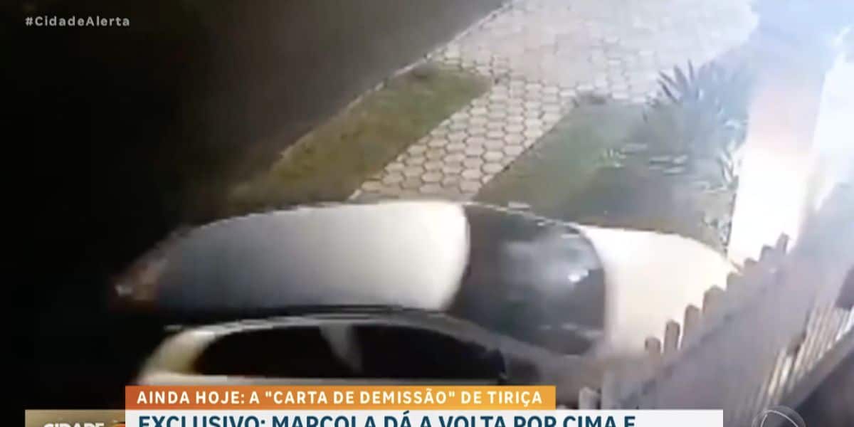 Imagens de segurança do ocorrido (Reprodução/Record)